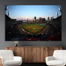PNC Park Evening Game Triple Canvas Wall Art - Pittsburgh