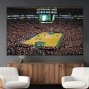 TD Garden Basketball Canvas Wall Art - Boston Celtics Live by MyGreatCanvas | Canvas Wall Art Prints | Photo Prints & Wall Decor