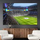 Tottenham Hotspur Stadium Canvas Print, Match Day Triple