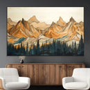 Rustic Wood Mountain Wall Art Print | Triptych Giclee Print by MyGreatCanvas | Canvas Wall Art Prints | Photo Prints & Wall Decor