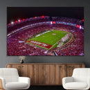 Bryant-Denny Stadium Night Game Triple Canvas Wall Art - by MyGreatCanvas | Canvas Wall Art Prints | Photo Prints & Wall Decor