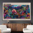 Framed Japanese 1986 Wall Art Print, Yayoi Kusama 1986 Wall