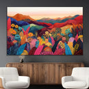 YAYOI KUSAMA Abstract Print - Landscape Canvas Wall Art