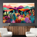 Abstract Kusama Print - Landscape Canvas Wall Art Print -
