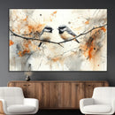 Abstract Watercolor Chickadee Bird Canvas Wall Art Print - by MyGreatCanvas | Canvas Wall Art Prints | Photo Prints & Wall Decor
