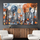 Abstract Winter Landscape Canvas Wall Art Print - Large