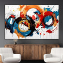 Abstract Wall Art, Rings Wall Art Canvas Print