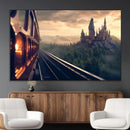 Harry Castle Wall Art Canvas Print, Wizard School Wall Art