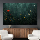 Wildflower Field Framed Wall Art, Vintage Botanical