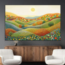 YAYOI KUSAMA Wall Art - Colorful Dot Art Landscape Canvas,