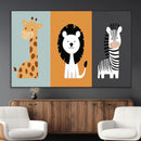 Boho Jungle Animal Nursery Wall Art Prints – Safari Decor