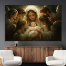Mary Jesus Canvas Wall Art Print - Madonna and Child with