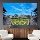 Wrigley Field Chicago Cubs Panoramic Art Multi-Piece Canvas