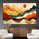 Mid Century Wall Art Print  - Abstract Woodland Print -