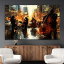 Jazz Wall Art Canvas Print – Colorful Musical Instrument