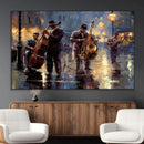 Afro Abstract Jazz Music Wall Art Canvas Print – Colorful