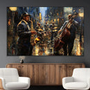 Jazz Canvas Wall Art Print – Abstract African American Music