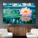 Lotus Flower Wall Art Canvas Print, Water Lily Large Wall
