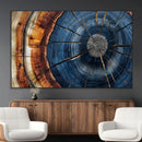 Framed Abstract Tree Ring Wall Art Print Natural Rustic Wood by MyGreatCanvas | Canvas Wall Art Prints | Photo Prints & Wall Decor