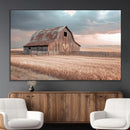 Rustic Barn Wall Art Canvas Print – Framed Wheat Field Scene by MyGreatCanvas | Canvas Wall Art Prints | Photo Prints & Wall Decor
