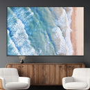 Aerial Ocean View Wall Art Canvas Print – Framed Soft Blue by MyGreatCanvas | Canvas Wall Art Prints | Photo Prints & Wall Decor