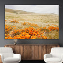 Golden Wildflowers Wall Art Canvas Print – Framed Hills by MyGreatCanvas | Canvas Wall Art Prints | Photo Prints & Wall Decor