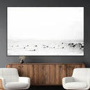 Monochrome Swimming Wall Art Canvas Print – Framed Ocean by MyGreatCanvas | Canvas Wall Art Prints | Photo Prints & Wall Decor