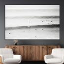 Black White Ocean Wall Art Canvas Print – Framed Coastal by MyGreatCanvas | Canvas Wall Art Prints | Photo Prints & Wall Decor