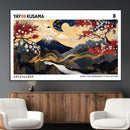 Modern Mount Fuji Wall Art Canvas Print – Framed Abstract