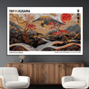 Mount Fuji Wall Art Canvas Print – Framed Abstract Mount