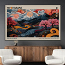 Modern Japanese Wall Art Canvas Print – Framed Contemporary