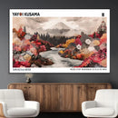 Modern Japanese Wall Art Canvas Print – Framed Abstract