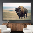 Bison Wall Art Canvas Print – Framed Buffalo American Bison