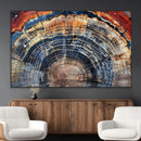 Tree Rings Wall Art Canvas Print – Framed Petrified Wood by MyGreatCanvas | Canvas Wall Art Prints | Photo Prints & Wall Decor