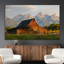 Rustic Barn Wall Art Canvas Print – Framed Grand Teton Park