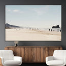 Minimalist Beach Wall Art Canvas Print – Framed Coastal
