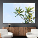 Palm Trees Wall Art Canvas Print – Framed Tropical Coastal