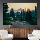 Mountain Wall Art Canvas Print – Framed Forest Serenity