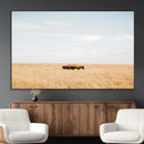 Bison Grassland Wall Art – Framed Minimal Nature Canvas by MyGreatCanvas | Canvas Wall Art Prints | Photo Prints & Wall Decor