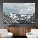 Snowy Peaks Wall Art Canvas Print – Alpine Wilderness