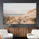 Beach Landscape Wall Art Canvas Print – Framed Sand Dune