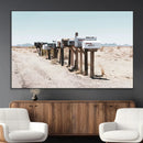 Desert Mailboxes Canvas Print – Framed Minimal Western by MyGreatCanvas | Canvas Wall Art Prints | Photo Prints & Wall Decor