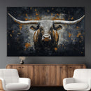 Rustic Longhorn Bull Wall Art Canvas Print – Vintage Western by MyGreatCanvas | Canvas Wall Art Prints | Photo Prints & Wall Decor