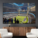 Chicago Dome Stadium Wall Art Canvas Print – Framed Modern