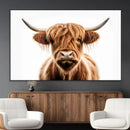 Scottish Highland Cow Canvas Print, Framed Highland Cow