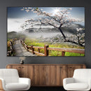 Sakura Cherry Blossom Pathway Canvas Wall Art – Tranquil
