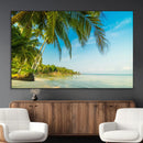 Peaceful Tropical Beach Wall Art Canvas Print – Palm Trees by MyGreatCanvas | Canvas Wall Art Prints | Photo Prints & Wall Decor
