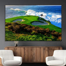 Coastal Golf Course Wall Art Canvas Print – Vibrant Green by MyGreatCanvas | Canvas Wall Art Prints | Photo Prints & Wall Decor