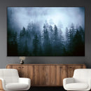 Foggy Pines Misty Forest Wall Art Print by MyGreatCanvas | Canvas Wall Art Prints | Photo Prints & Wall Decor