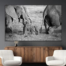 Wild Elephant Wall Art Canvas Print by MyGreatCanvas | Canvas Wall Art Prints | Photo Prints & Wall Decor